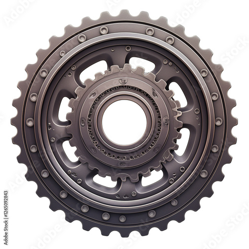 Gear System 3D Render