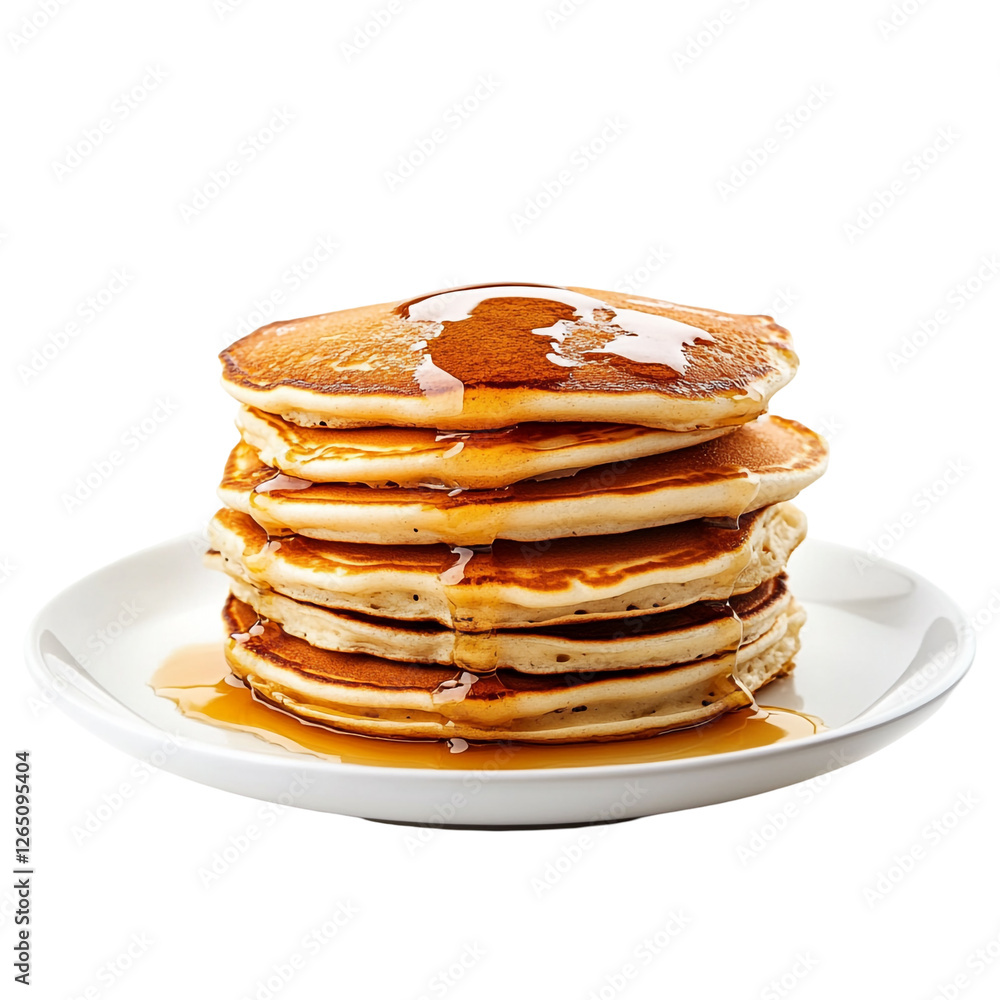 Delicious Stack of Pancakes Drizzled with Syrup Delicious Stack of Pancakes Drizzled with Syrup