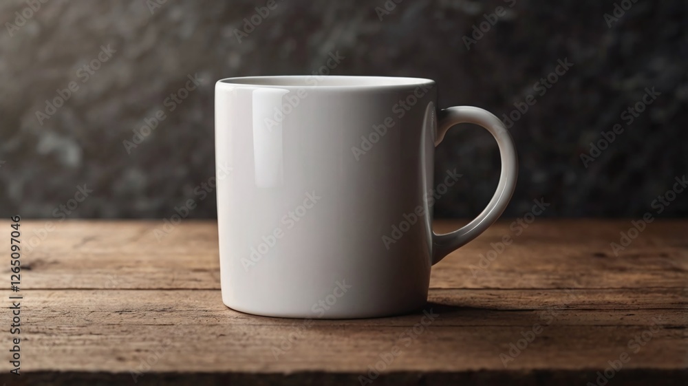 A Closed-Up Shot of A Blank Coffee Mug Mock-Up A Closed-Up Shot of A Blank Coffee Mug Mock-Up