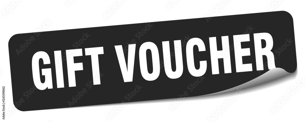 gift voucher sticker. gift voucher label gift voucher sticker. gift voucher label