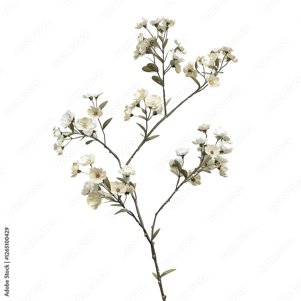 Delicate Branch of White Blossoms Delicate Branch of White Blossoms