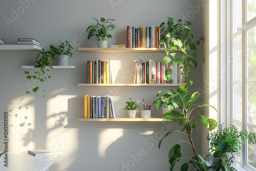 Home furniture with greenery as a background