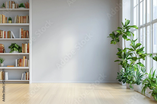 Home furniture with greenery as a background