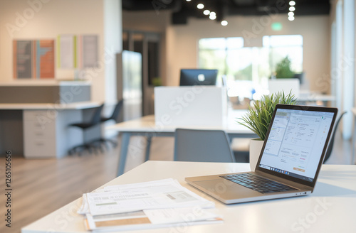 Wallpaper Mural Blurred Office background Torontodigital.ca