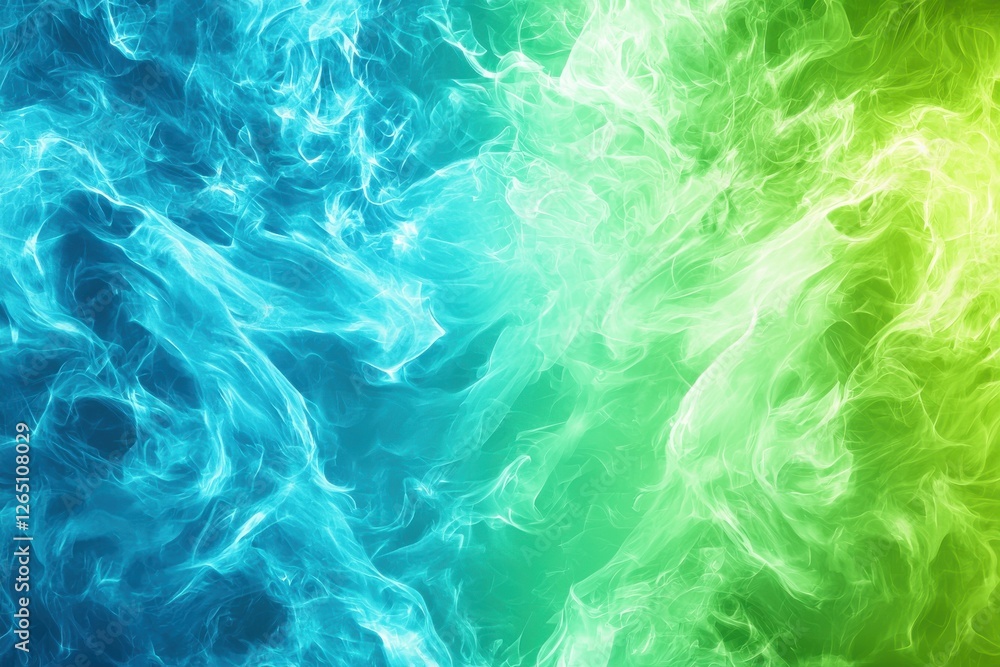 Abstract swirling blue and green smoke background with dynamic energy flow. Abstract swirling blue and green smoke background with dynamic energy flow.