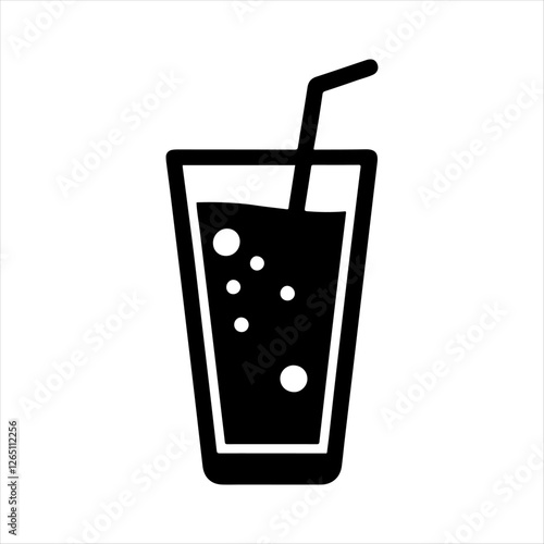 juice glyph icon vector silhouette design