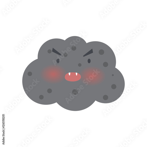 air pollution with dust PM2.5 concept