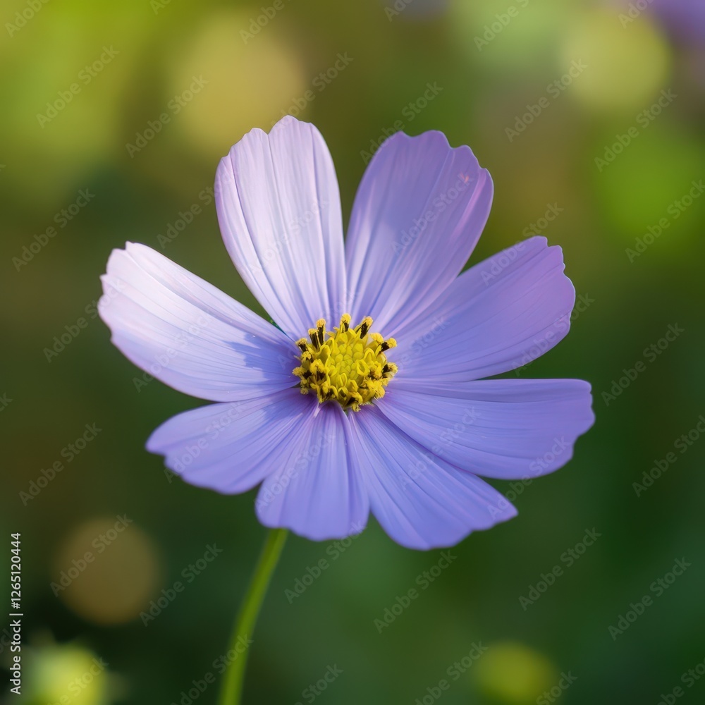 Delicate lavender bloom shines in the soft glow of a summer evening garden Delicate lavender bloom shines in the soft glow of a summer evening garden