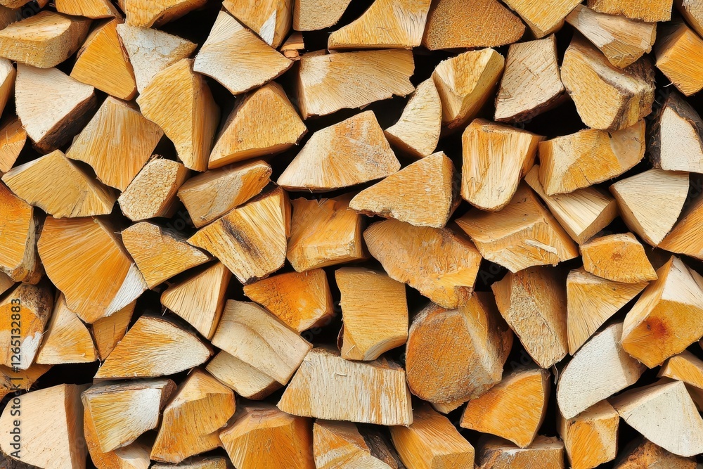 Stack of Dry Firewood Golden Brown Wood Logs Natural Texture Winter Fuel Stack of Dry Firewood Golden Brown Wood Logs Natural Texture Winter Fuel