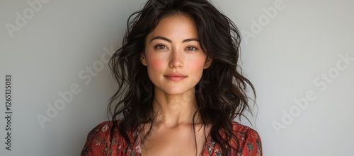 Woman Portrait, Casual Style, Studio Shot photo