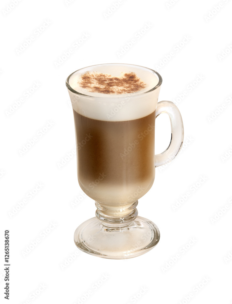cappuccino cup with steamed milk and cinnamon stick coffee isolated on transparent background cappuccino cup with steamed milk and cinnamon stick coffee isolated on transparent background