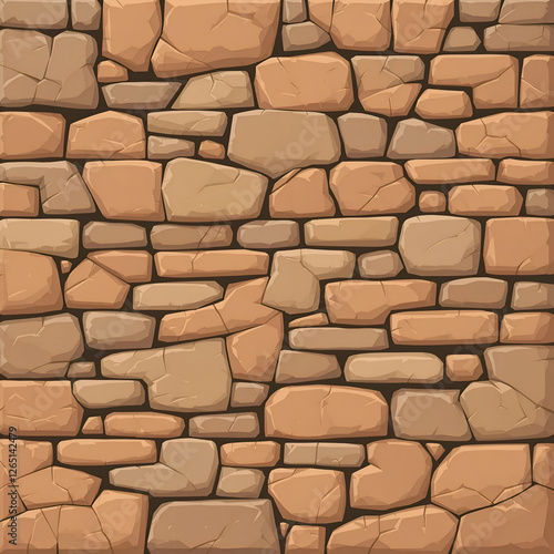 Abstract brick wall cracks vector background