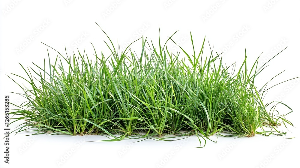 Green grass with fresh blades on a white isolated background. transparent background Green grass with fresh blades on a white isolated background. transparent background