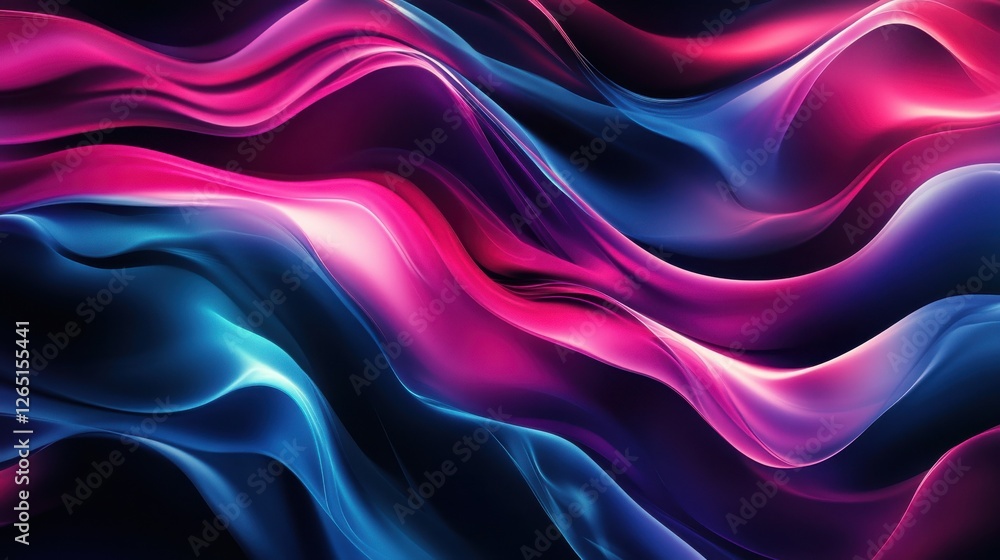 Light background with soft waves on black background. Premium design for wallpaper, banner, poster. Ai generated images Light background with soft waves on black background. Premium design for wallpaper, banner, poster. Ai generated images