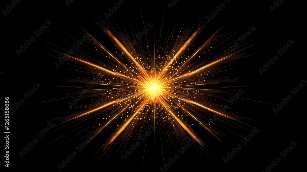Abstract golden bright light. Gold shine burst vector illustration isolated. Bright and shine golden light star Abstract golden bright light. Gold shine burst vector illustration isolated. Bright and shine golden light star