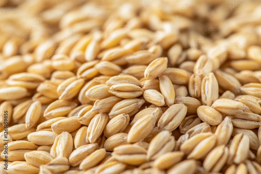Close-up view of pile of rice grains in warm natural lighting. AI image Close-up view of pile of rice grains in warm natural lighting. AI image