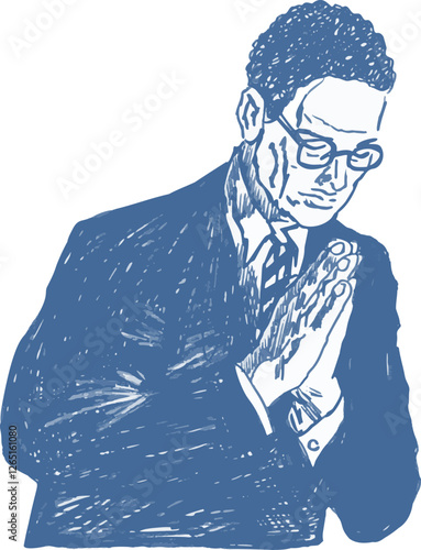 기도하는 남자, 기독교, 십자가, 교회, 성경, 예수, 하나님, 기도, 성경책, 기도하는 사람, 성령, 비둘기, 기도손, 손, 실루엣, 벡터