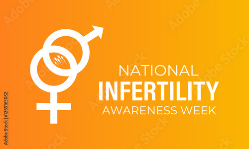 April 21st-27th each year is National Infertility Awareness Week. This week is dedicated to educating the public, supporting individuals and couples facing infertility. Banner poster, flyer background