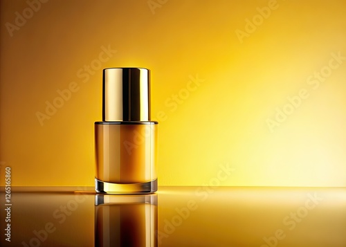 Pastel Yellow Silhouette Product Presentation AI Photo