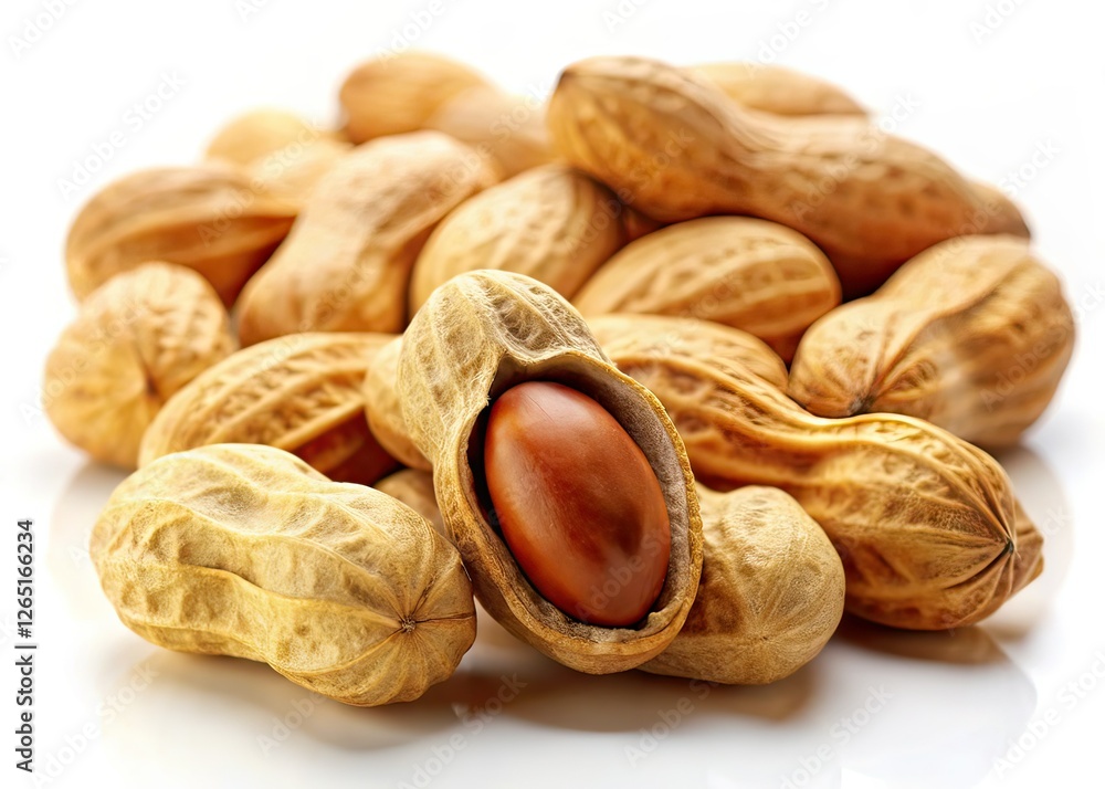 custom made wallpaper toronto digitalPeanuts on White Background High Depth of Field AI Photo