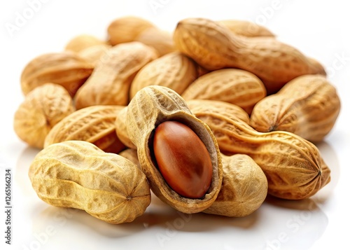 Wallpaper Mural Peanuts on White Background High Depth of Field AI Photo Torontodigital.ca