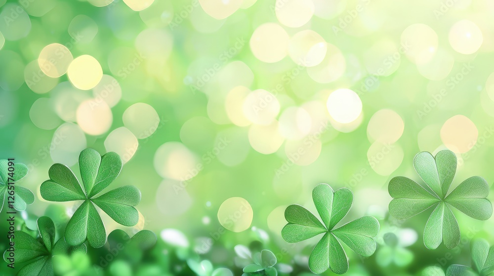 A vibrant, blurred background featuring green hues and shamrock leaves, evoking a sense of luck and freshness. A vibrant, blurred background featuring green hues and shamrock leaves, evoking a sense of luck and freshness.