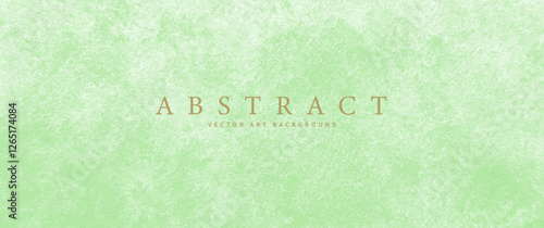 Light green vector watercolor art background with old paper texture for design. Watercolor grunge illustration for cards, invitation, flyers, poster, banner. Painted template.