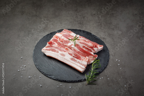 Photos of pork cuts used in butcher shop menus