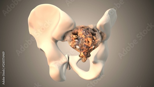 Foto The Sacrum Cancer Anatomical Concept