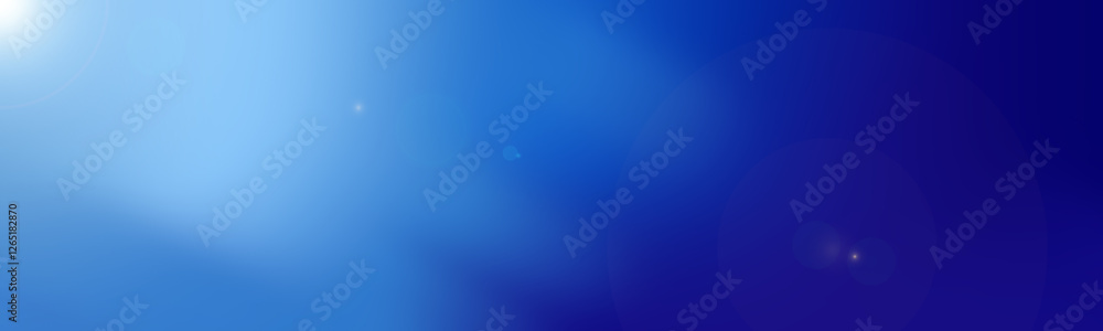 Abstract blue colored background with soft highlights and lens flare effects. Gradient transition from light blue to rich dark blue. Minimalist business presentation background Abstract blue colored background with soft highlights and lens flare effects. Gradient transition from light blue to rich dark blue. Minimalist business presentation background