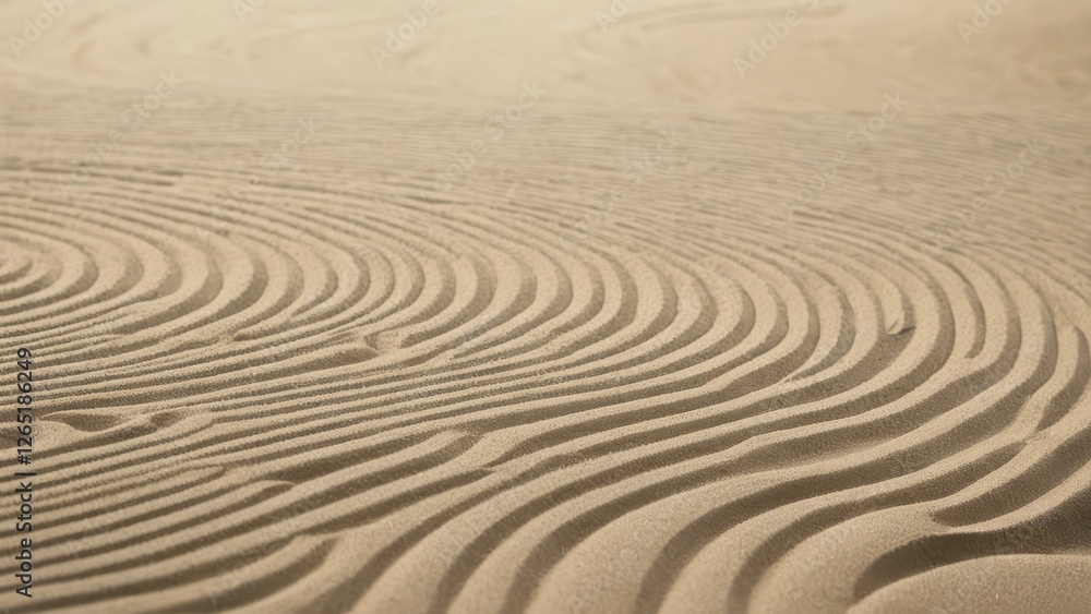 Naklejka premium undulating patterns create a mesmerizing dance across the sandy landscape