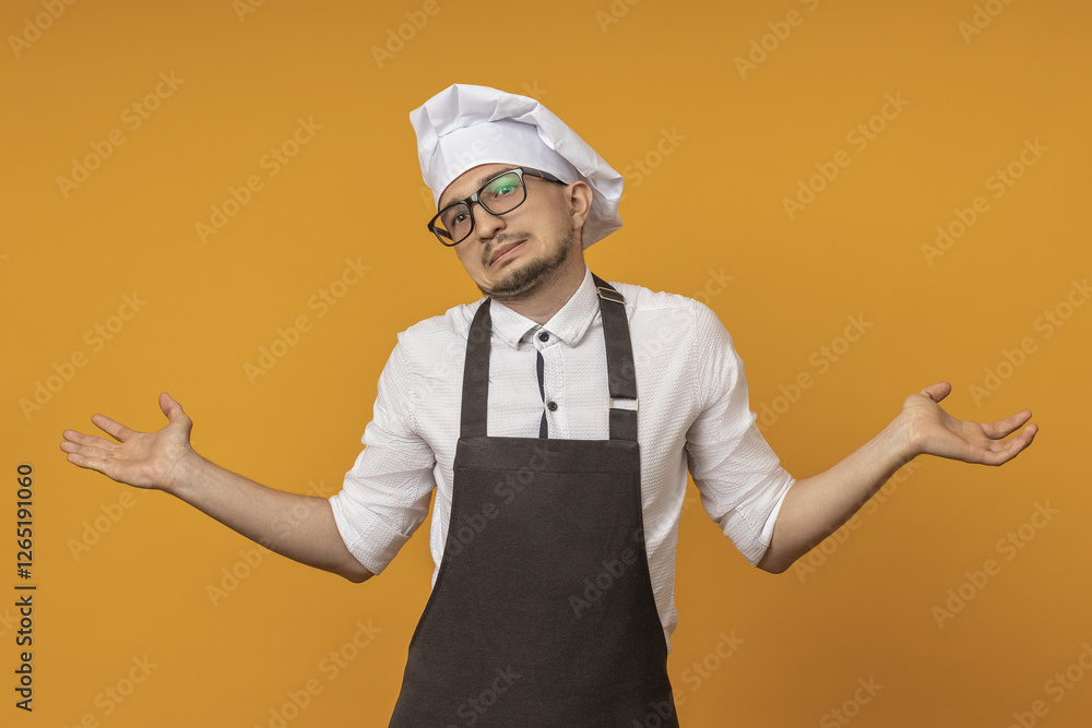 The chef doesn't understand what's going on. concept I don't know.