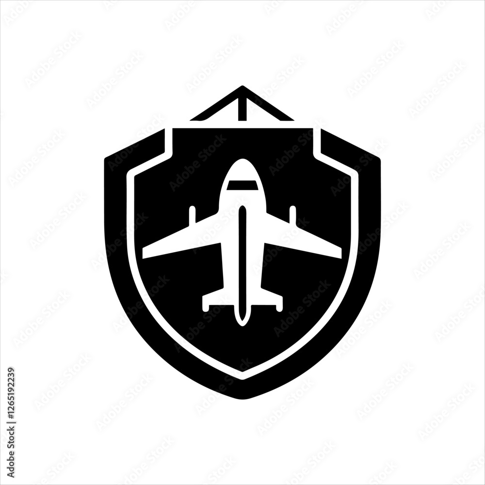 travel insurance glyph icon vector silhouette design travel insurance glyph icon vector silhouette design