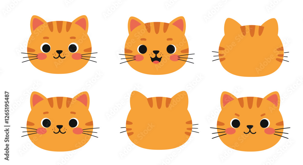The first frame shows a neutral expression, while the second frame depicts a cheerful smiling face. The first frame shows a neutral expression, while the second frame depicts a cheerful smiling face.