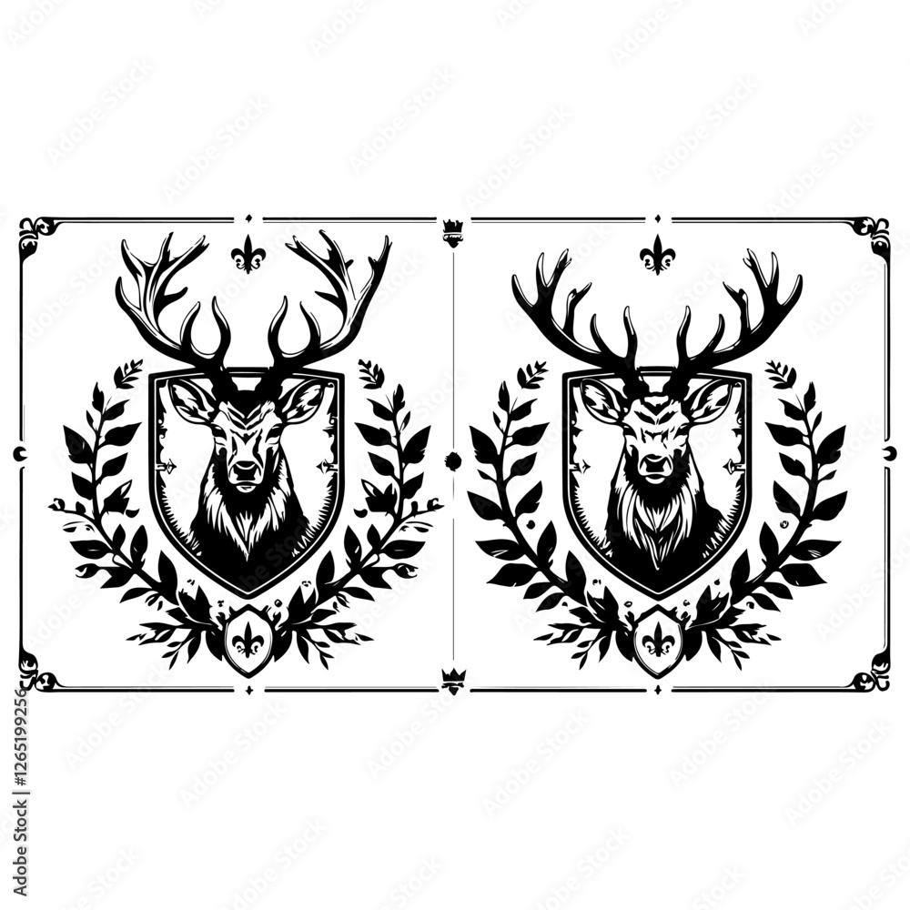 Obraz premium heraldic shield with wings