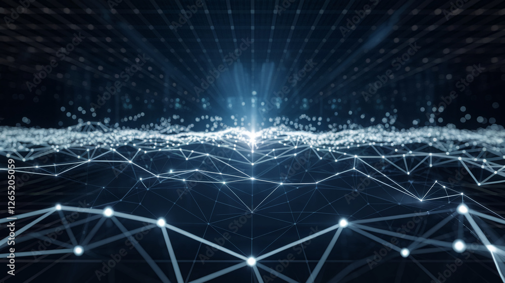 A futuristic digital landscape with glowing lights and interconnected networks, symbolizing technology, data flow, global connectivity, and the digital age. A futuristic digital landscape with glowing lights and interconnected networks, symbolizing technology, data flow, global connectivity, and the digital age.
