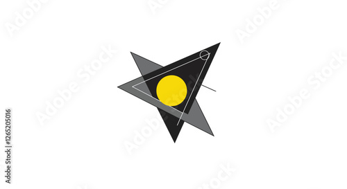 The first frame shows simple shapes, while the second introduces a vibrant yellow circle.