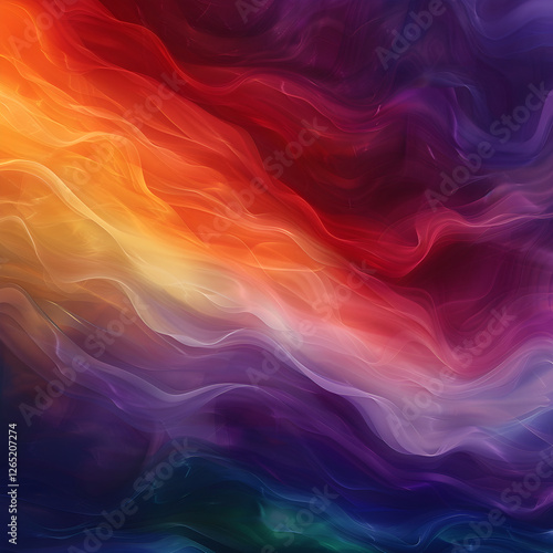 Wallpaper Mural Mesmerizing Rainbow Gradient - A Fluid Blend of Colors Evoking Harmony and Serenity, Perfect for Creative Inspiration Torontodigital.ca