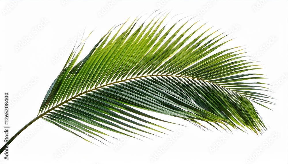 Obraz premium coconut palm leaf isolated for object and retouch design