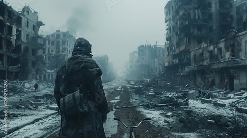 a man returns to a city destroyed after the war