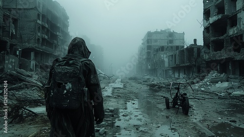 a man returns to a city destroyed after the war