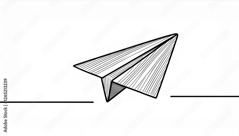 Paper airplane vector icon. Doodle outline style paper airplane. Simple origami aircraft element. Drawing doodle perfect any project. Paper airplane vector icon. Doodle outline style paper airplane. Simple origami aircraft element. Drawing doodle perfect any project.