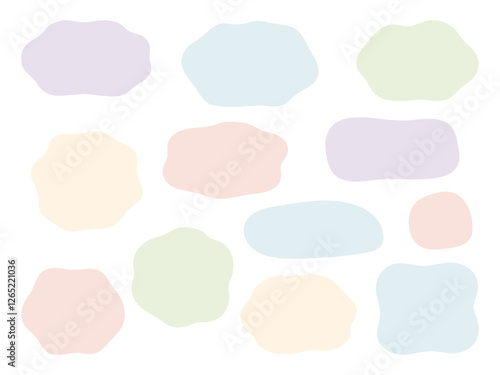 流体シェイプの吹き出しフレーム0201