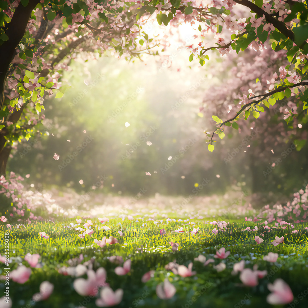 Obraz premium 3d rendering of spring background