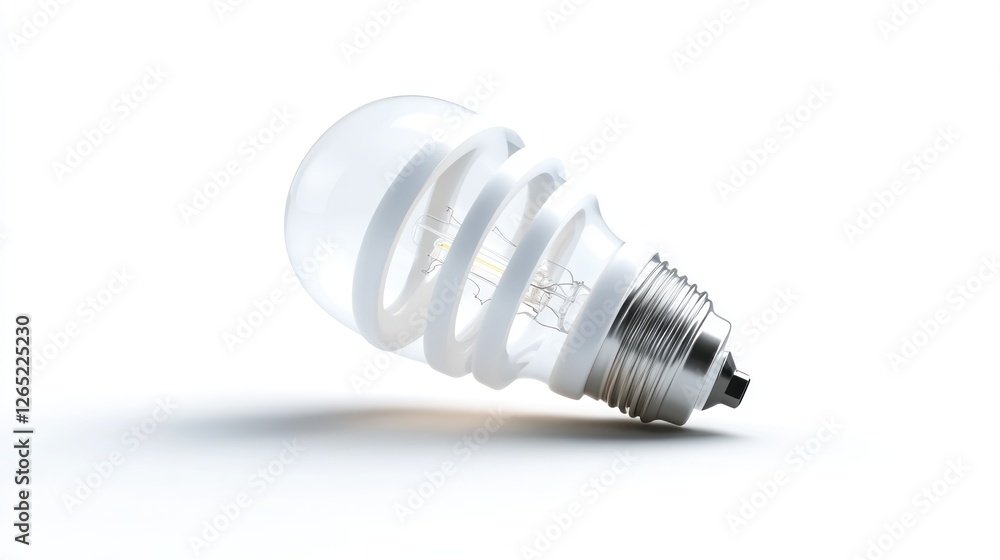 Light bulb, energy saving, innovation, technology, solution, white background, ideal for stock images of sustainability, and energy efficiency Light bulb, energy saving, innovation, technology, solution, white background, ideal for stock images of sustainability, and energy efficiency