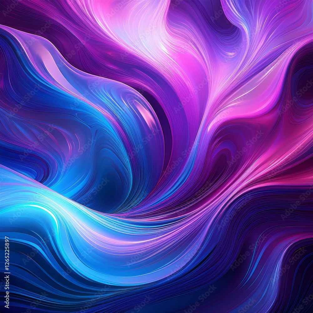 Obraz premium Vibrant Fluid Swirls