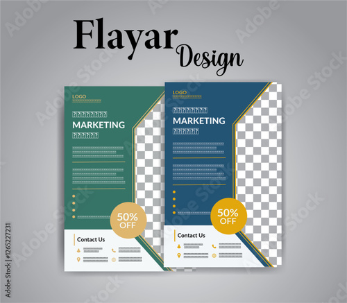modern business flayar template