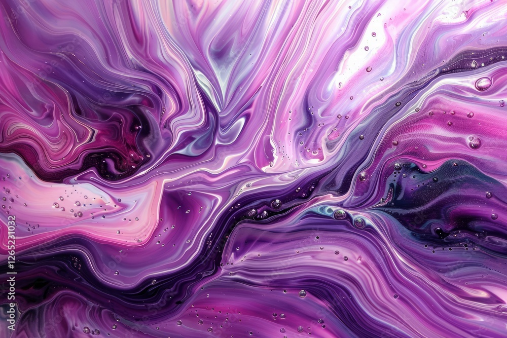 Obraz premium Image of Pink and purple liquid fluid art pattern. Texture for background usage