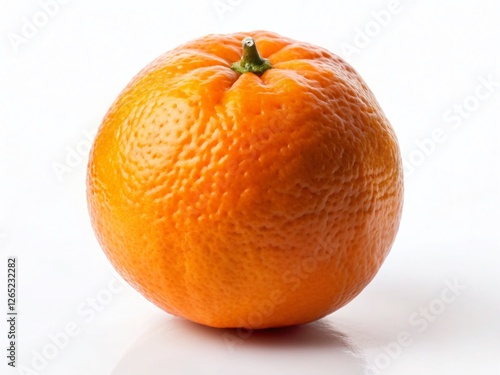 Vibrant Orange Fruit, Long Exposure Photography, Isolated on White Background