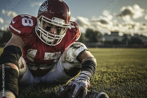 Injured American Football Player, 